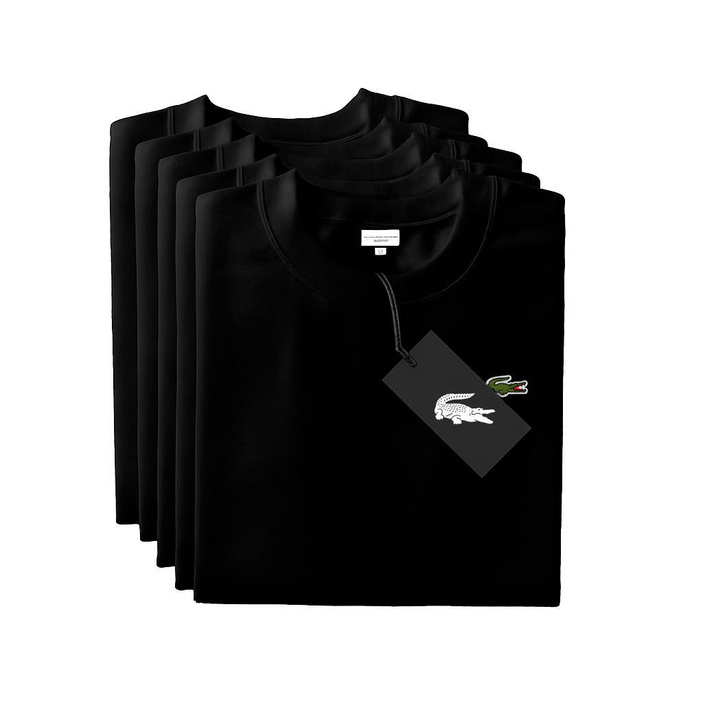 [BUY 1 GET 5] Premium T-Shirt Kit – Lacoste Essential (5-Pack)